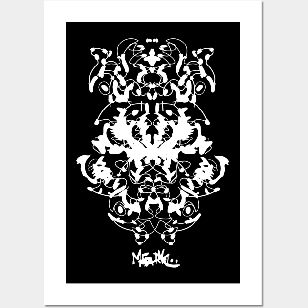 Rorschach psychedelic Wall Art by MetaRagz